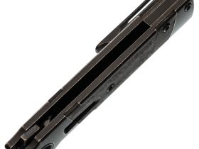 Складной нож Kansept Kitpu, сталь CPM20CV, рукоять титан/Carbon Fiber, черный