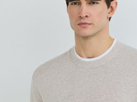 Джемпер с имитацией футболки, Белый