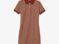Женское облегающее платье-поло Lacoste с монограммой