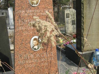 Могила - Бирюков Николай Иванович (1901-1980), Герой Советского Союза