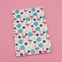 Тетрадь "Flamingo blue leaves"
