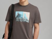 Футболка прямого кроя из хлопкового джерси