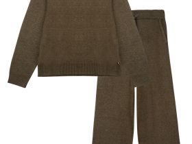 Комплект трикотажный для девочек: джемпер, брюки
