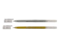 Набор ручек гелевых "Сонет" 0,5 мм, 2 штуки (серебро, золото)