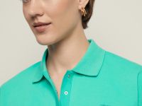 Поло приталенного силуэта с вышивкой