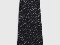 Юбка макси с принтом, Черный