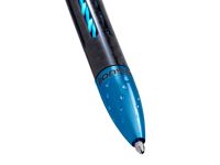 Тактическая ручка Lionsteel Nyala, корпус карбон/титан, Blue Shine