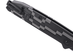 Полуавтоматический складной нож Hyperspeed, CRKT 7020, сталь 8Cr14MoV Black Oxide Coating, рукоять термопластик GRN
