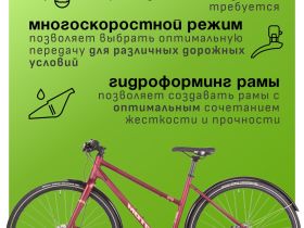 Женский велосипед Atom Symbiotic Speed Lady, год 2024, цвет Красный, ростовка 18.5