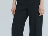 Прямые брюки со стрелками, Черный