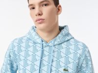 Мужская флисовая толстовка - худи Lacoste Monorgam