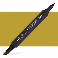 Маркер спиртовой Сонет "TWIN Brush" Горчичный