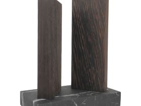 Подставка для 4 ножей магнитная Woodinhome The Twins KS040SWEN-ST, венге/мрамор