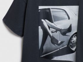 Футболка с фотопринтом, Серый