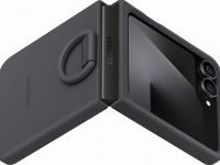 Чехол Samsung Silicone Case для Z Flip6/Flip7 FE черный