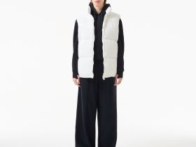 Женский утеплённый жилет Lacoste с капюшоном