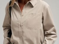 Свободная рубашка из вельвета