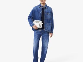 Мужские джинсы Lacoste прямого кроя