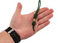 Темляк малый с бусиной "Символ Рода", зеленый