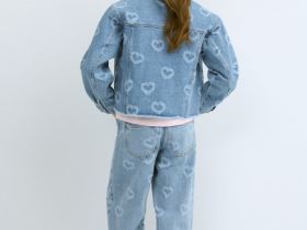 Джинсовая куртка для девочек, Голубой