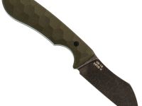 Фиксированный нож Exodus EDC Карма Варн №1, сталь VG-10, рукоять G10, олива