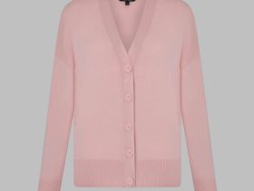 Кардиган свободного кроя с шерстью