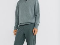 Джемпер из пряжи с шерстью, Серый