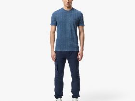 Мужская хлопковая футболка Lacoste стандартного кроя