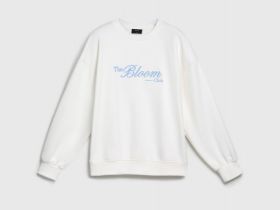 Свитшот с вышивкой, Бежевый