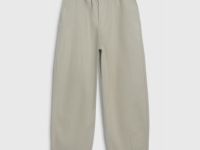 Хлопковые брюки Balloon с эластичным поясом, Зеленый