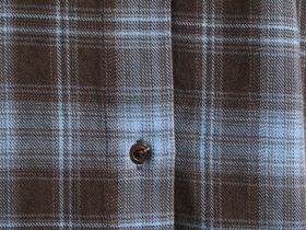 Рубашка в клетку из хлопка, Коричневый