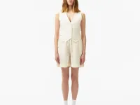 Женская облегающая жилетка Lacoste из смеси льна
