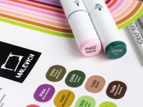 Набор маркеров спиртовых Малевичъ "GrafArt Brush" Флора 24 цвета