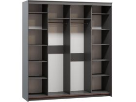Шкаф-купе Тебар 4-220x230 Графитовый без зеркал