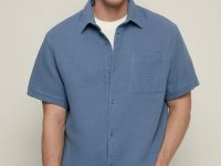 Рубашка с коротким рукавом из хлопка