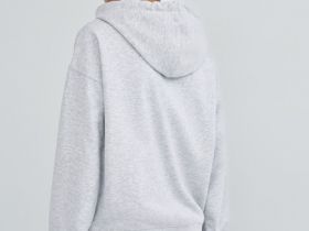 Толстовка на молнии с вышивкой, Серый