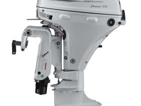 4х-тактный лодочный мотор SUZUKI DF20ATS. белый