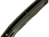 Складной нож Obertech ns-01 Drop point satin, сталь VG-10, рукоять G10, олива