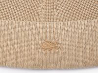 Шапка-бини из хлопка Lacoste унисекс