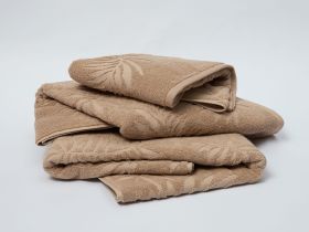 Полотенце махровое Tropico, бежевое