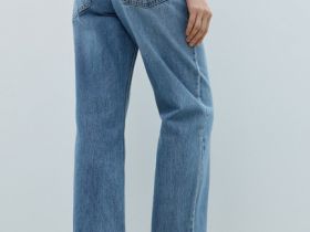 Укороченные прямые джинсы Straight, Голубой