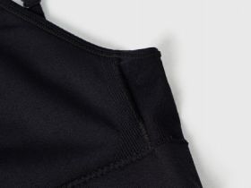 Базовый топ с вкладышами, Черный