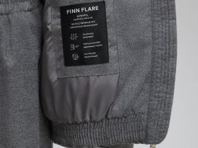 Утепленная куртка с воротником-стойкой