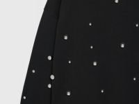 Свитшот с декоративными заклёпками, Черный