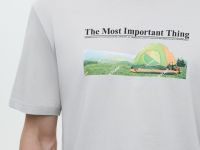 Футболка из хлопка с принтом