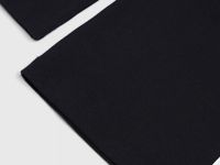 Широкие трикотажные брюки для девочек, Черный