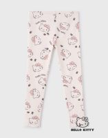 Тёмно-розовые легинсы с принтом Hello Kitty для девочки Глория Джинс