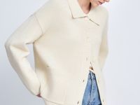 Кардиган свободного силуэта с отложным воротником