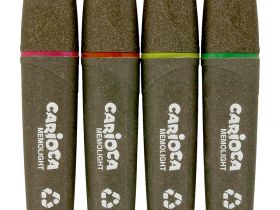 Набор текстовыделителей экологичные Carioca "Memolight" 2 мм 4 цв. 4 шт.