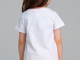 Комплект трикотажный для девочек: фуфайка (футболка), шорты